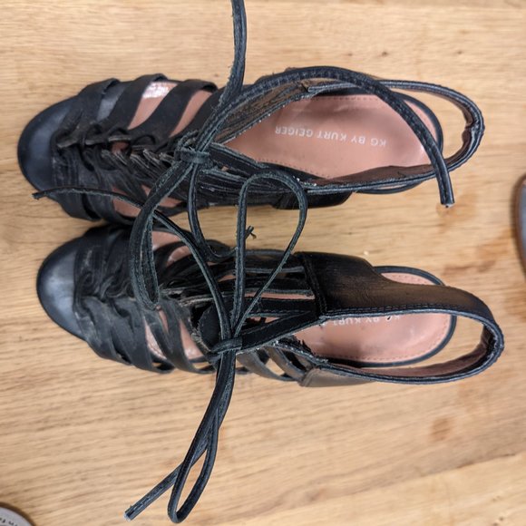 Kurt Geiger lace up wedges - Picture 2 of 3